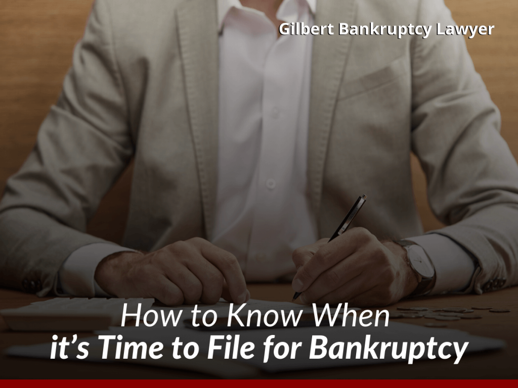 How to Know When it’s Time to File for Bankruptcy