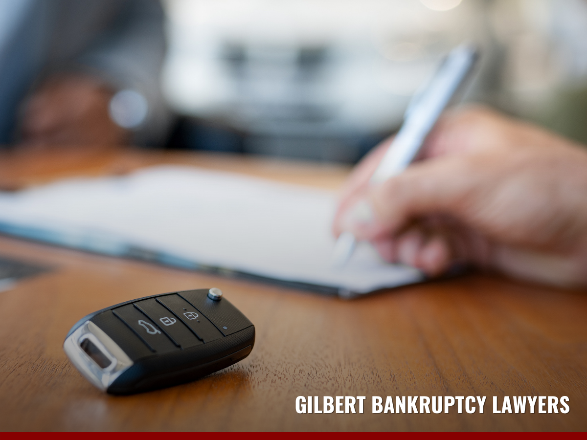 Man filing for Chapter 7 Bankruptcy in Gilbert  to keep his car